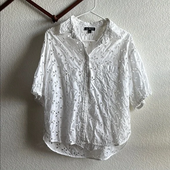 J. Crew Eyelet Button Down - Picture 2 of 5